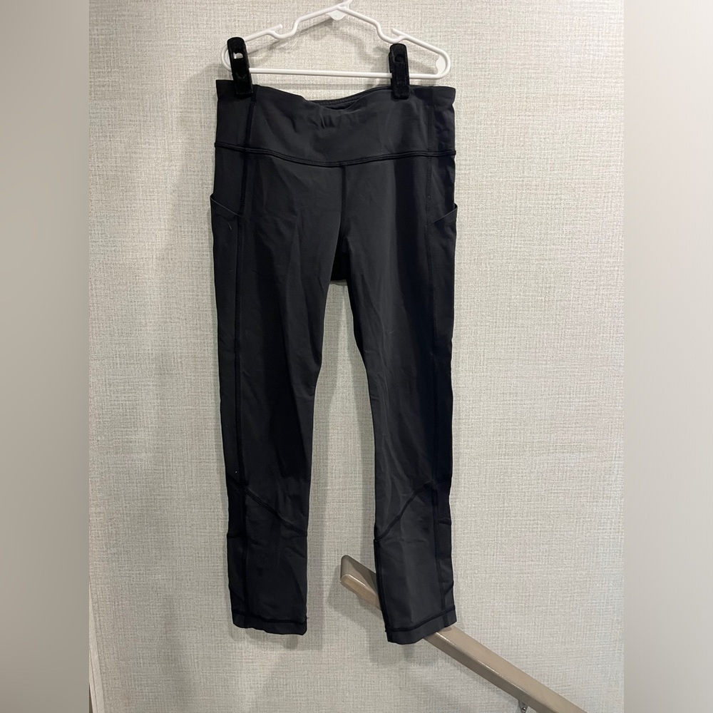 Black lululemon leggings size 4.